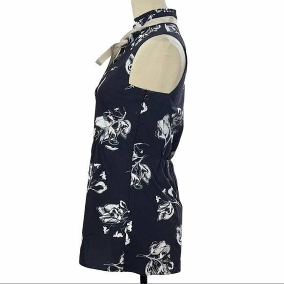 Dorothee Schumacher Sleeveless B/W  Classic Floral Blouse, Career, Coastal,  XS - Picture 4 of 9
